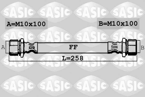 Tubo flessibile freno — SASIC 6606204