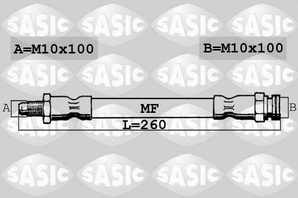 Tubo flessibile freno — SASIC SBH0168