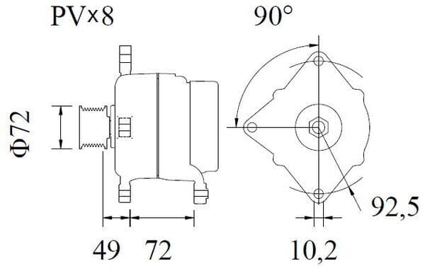 Alternatore — MAHLE MG 952