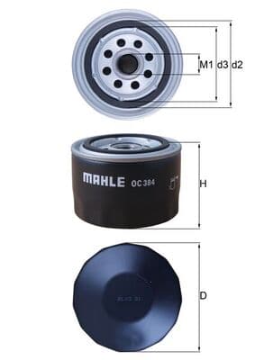 Filtro olio — MAHLE OC 384