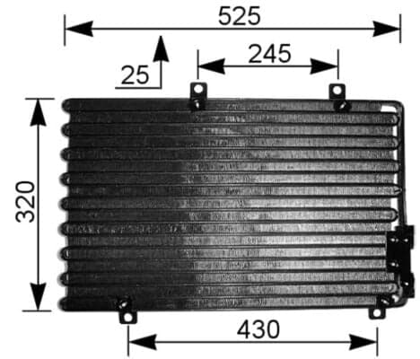 Condensatore aria condizionata — MAHLE AC 195 000S