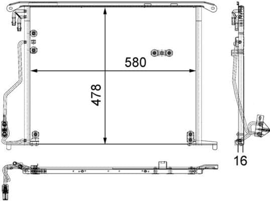 Condensatore aria condizionata — MAHLE AC 334 000S
