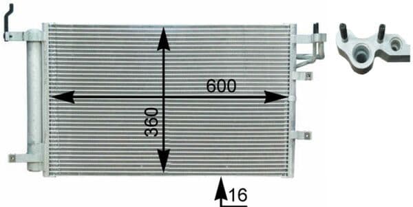 Condensatore aria condizionata — MAHLE AC 430 000P
