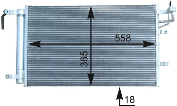 Condensatore aria condizionata — MAHLE AC 431 000P