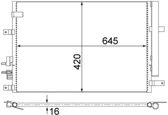 Condensatore aria condizionata — MAHLE AC 693 000S