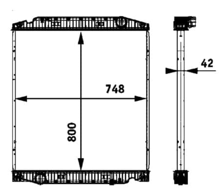 Radiatore motore — MAHLE CR 719 000P