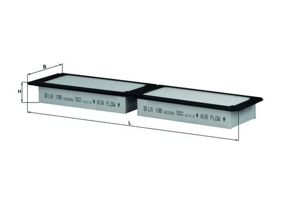 Filtro abitacolo — MAHLE LA 198