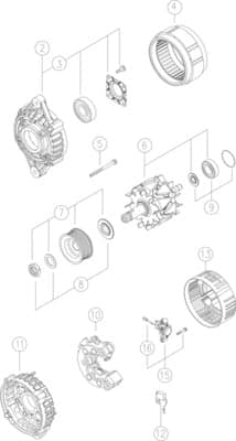 Alternatore — MAHLE MG 346