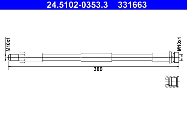 Tubo flessibile freno — ATE 24.5102-0353.3