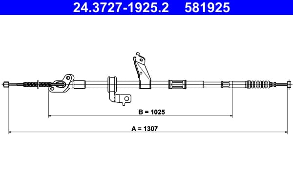 Cavo freno a mano — ATE 24.3727-1925.2