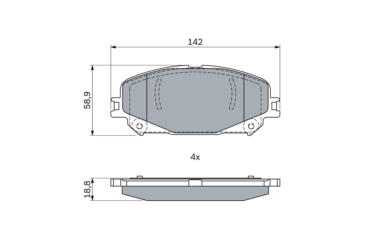Pastiglie freno — BOSCH 0 986 424 939