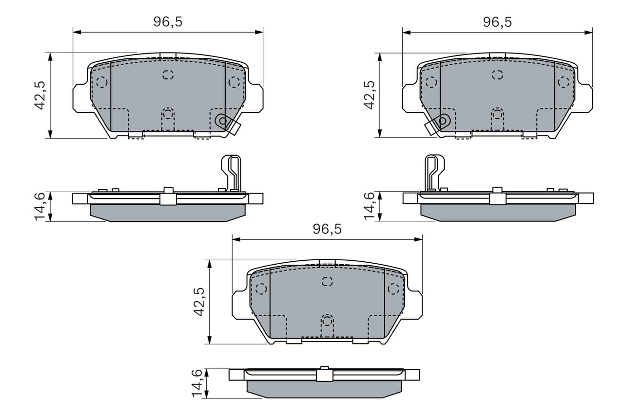 Pastiglie freno — BOSCH 0 986 460 248