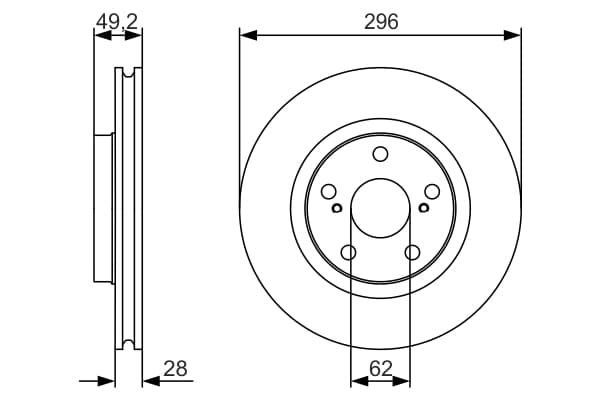 Dischi freno — BOSCH 0 986 479 S22