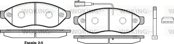 Brake pad set image