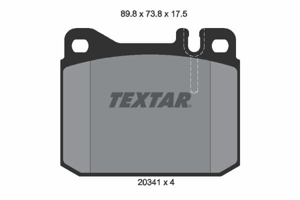 Pastiglie freno — TEXTAR 2034110