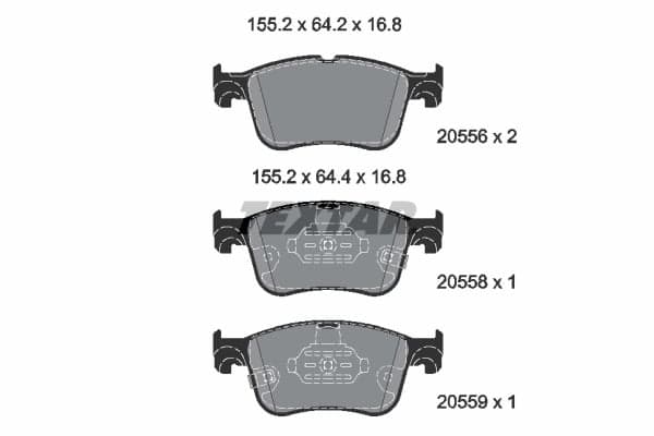 Pastiglie freno — TEXTAR 2055601