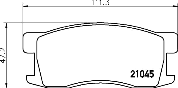 TEXTAR Stabdžių kaladėlių komplektas