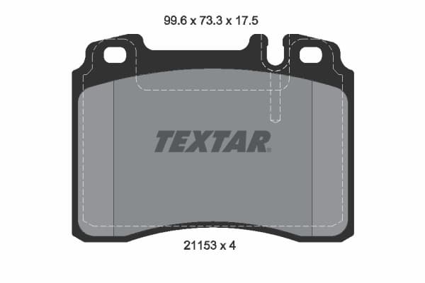 Pastiglie freno — TEXTAR 2115307