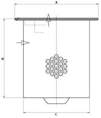 Filtro, Tecnica aria compressa — MANN-FILTER LE 24 003 x