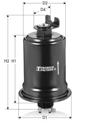 Filtro carburante — TECNECO FILTERS IN24
