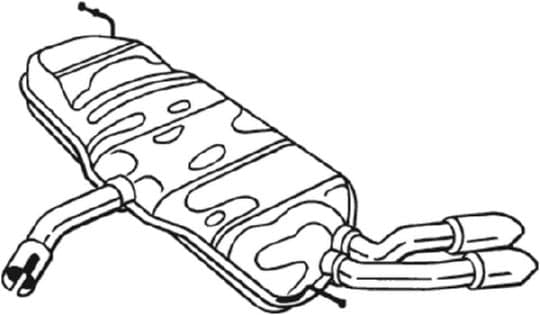 Silenziatore posteriore (BOSAL 105-027)
