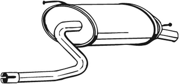 Silenziatore posteriore — BOSAL 219-135