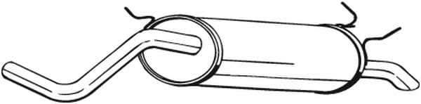 Silenziatore posteriore — BOSAL 279-221