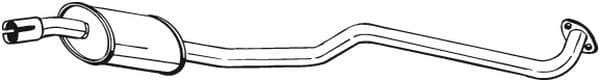 BOSAL 282-829 Silenziatore centrale