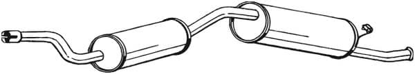 Silenziatore posteriore — BOSAL 282-933