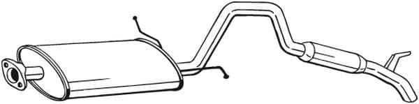 BOSAL 282-959 Silenziatore posteriore