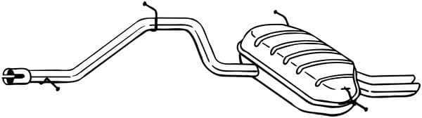 Silenziatore posteriore — BOSAL 284-635