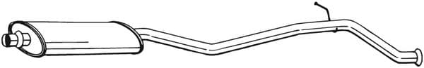 Silenziatore centrale — BOSAL 286-167