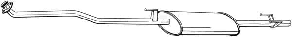 Silenziatore anteriore — BOSAL 294-217
