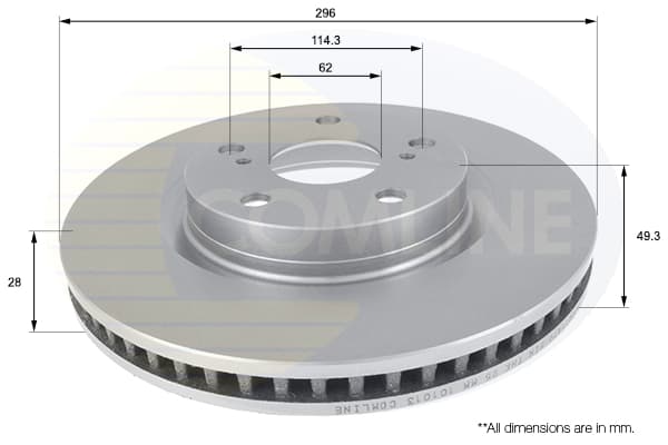 Dischi freno — COMLINE ADC01147V