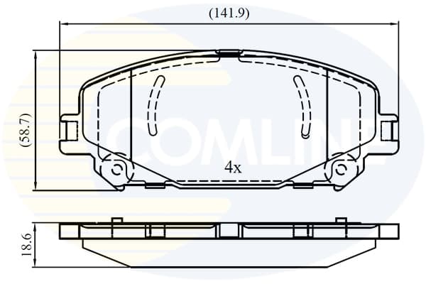 Pastiglie freno — COMLINE CBP03493