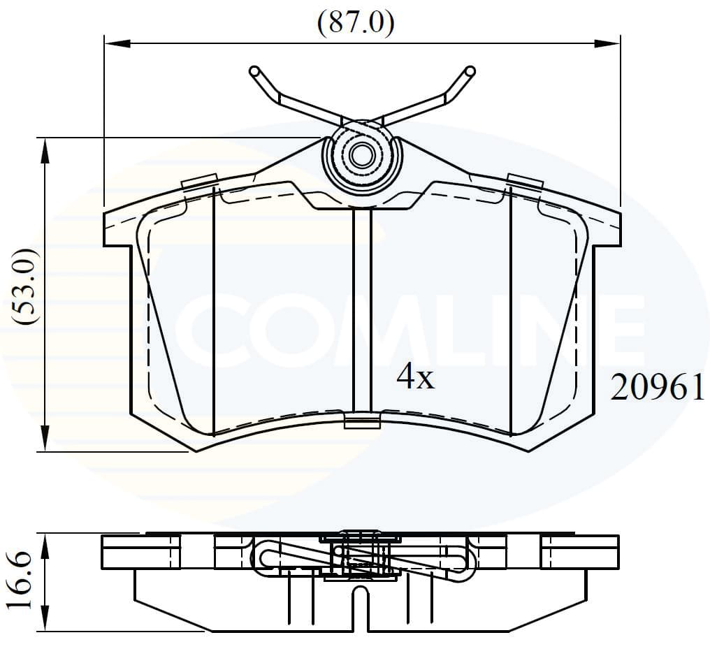 Brake pad set image