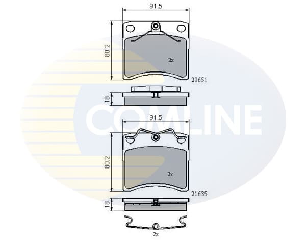 Pastiglie freno — COMLINE CBP0953
