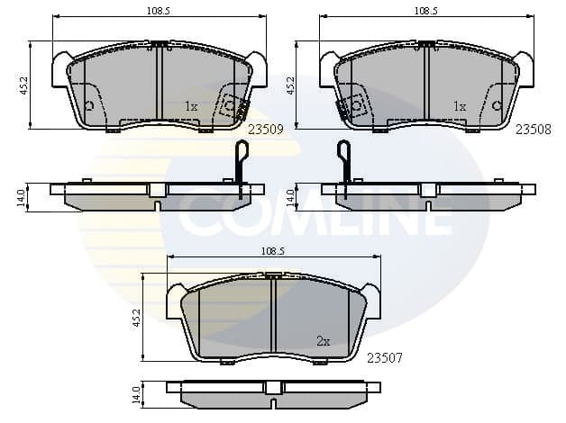 Pastiglie freno — COMLINE CBP31113