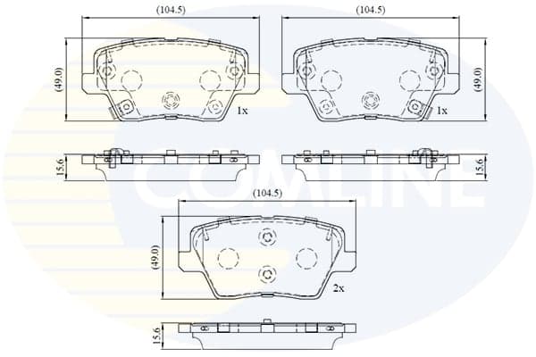 Pastiglie freno — COMLINE CBP32772