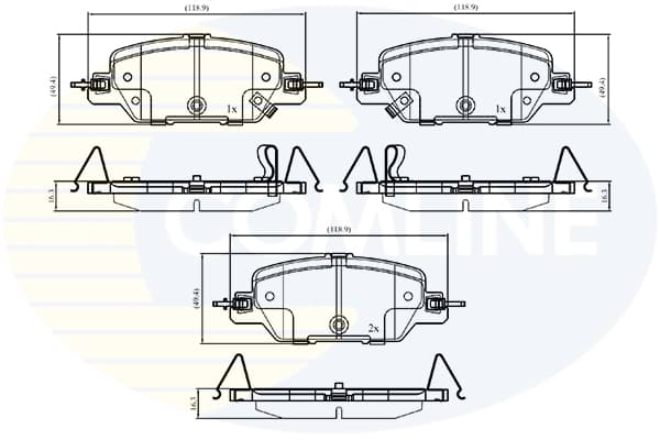 Pastiglie freno — COMLINE CBP33301