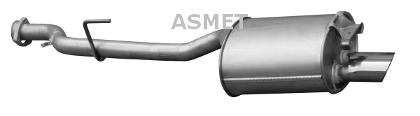 ASMET 01.072 Silenziatore posteriore