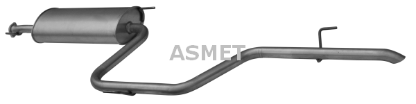 ASMET 02.036 Silenziatore posteriore