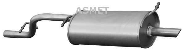 Silenziatore posteriore — ASMET 07.115