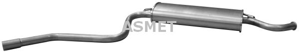 Silenziatore posteriore — ASMET 16.019