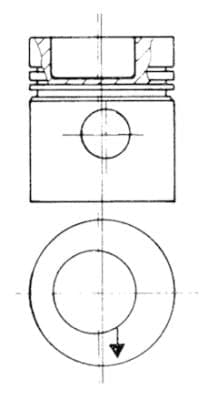 Pistone — KOLBENSCHMIDT 93831606
