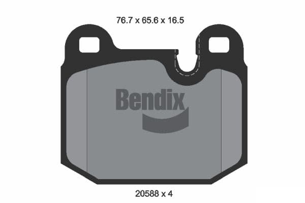 Pastiglie freno — BENDIX Braking BPD1712