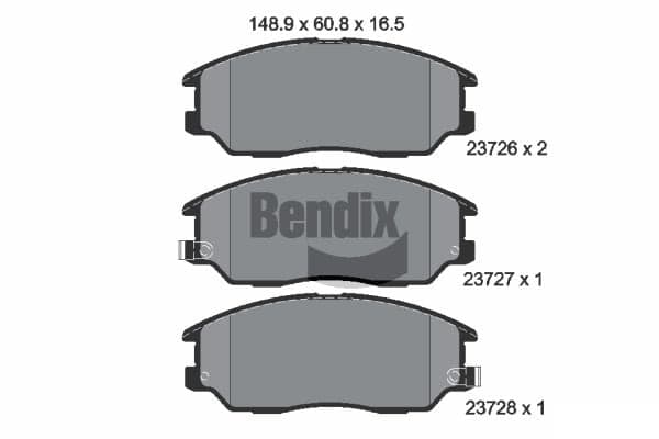 Pastiglie freno — BENDIX Braking BPD2028