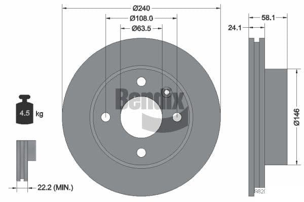 Dischi freno — BENDIX Braking BDS1851