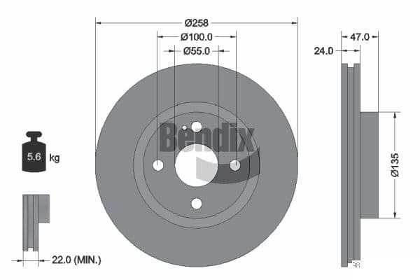 Dischi freno — BENDIX Braking BDS2014