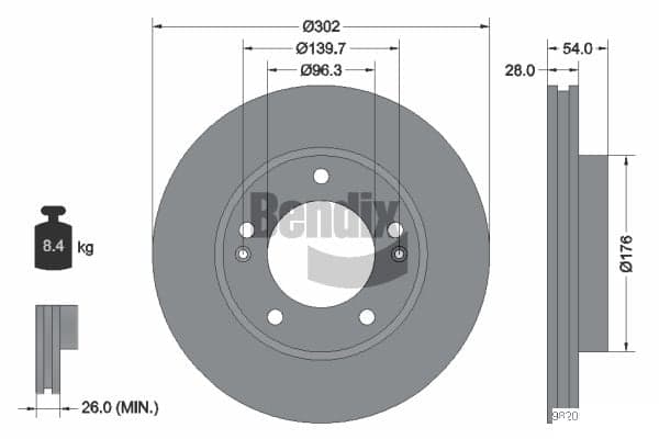 Dischi freno — BENDIX Braking BDS1713